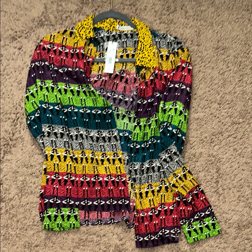 Alice + Olivia Multicolor Graphic Shirt